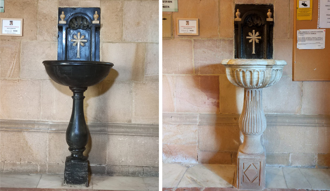 restauracion pilas agua bendita santuario virgen linarejos linares