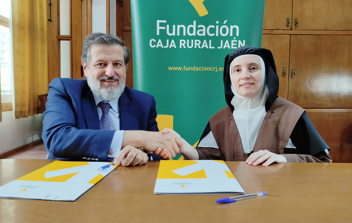 restauracion oleo virgen de la capilla carmelitas jaen