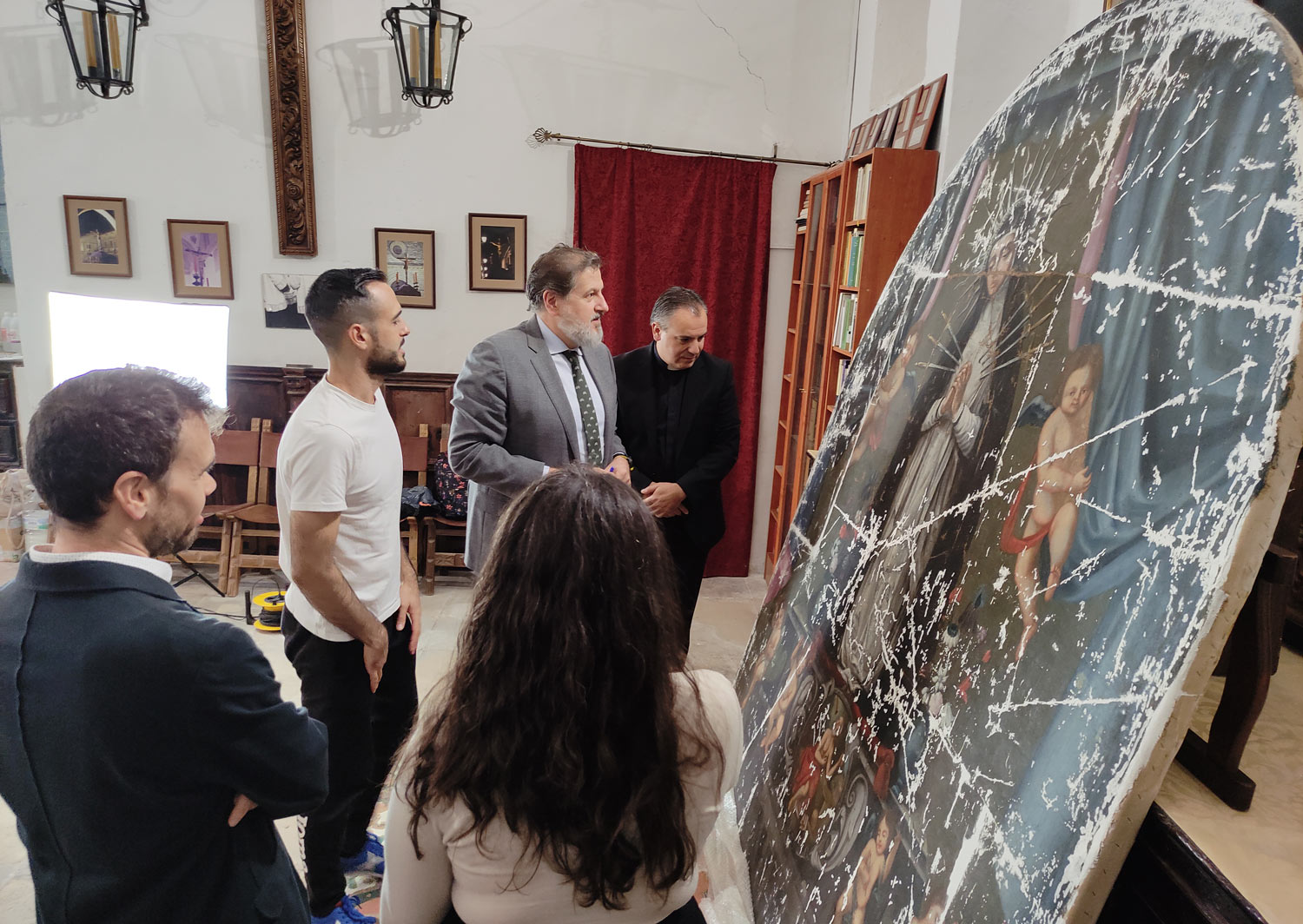 restauracion oleo nuestra señora de la soledad capilla san juan evangelista baeza