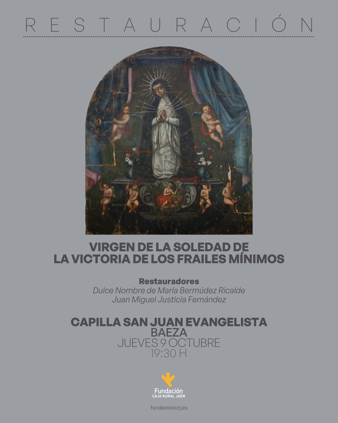 Restauración óleo ‘Virgen de la Soledad’